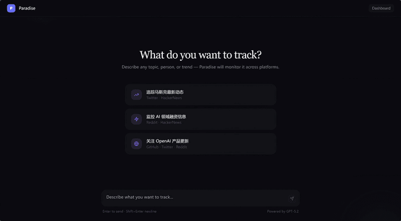 Paradise——持续研究与监测Agent